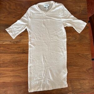 Cos Merino wool eggshell short sleeve t
